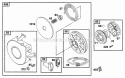 Rewind Assy Diagram and Parts List for  Briggs and Stratton Engine